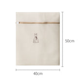 Laundry Bag Sets For Washing Machines Embroidery Fine Mesh Underwear Organizer Basket Clothes Cleaning Protect Anti-deformation