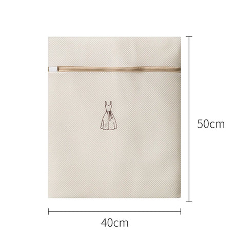 Laundry Bag Sets For Washing Machines Embroidery Fine Mesh Underwear Organizer Basket Clothes Cleaning Protect Anti-deformation