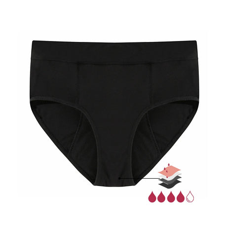 Menstrual Panties Woman Super Absorbent Menstrual Panties High Waist Bamboo Fiber Leakproof Menstruation Period Underwear Girl