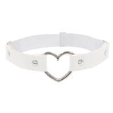Faux Leather Heart Thigh Chain Single Layer Heart Thigh Ring Garter Leg Band Y2K Harajuku Punk Alt Girl Statement Leg Jewelry