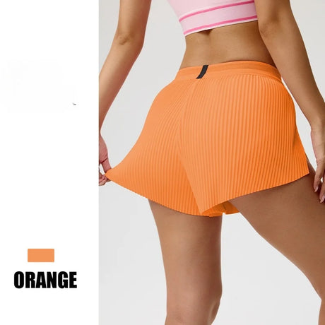 Cooling Mint Fitness Shorts Women's Three-quarter Length Tennis Yoga Pants Hidden Pocket Quick-drying Sports Fitness Shorts