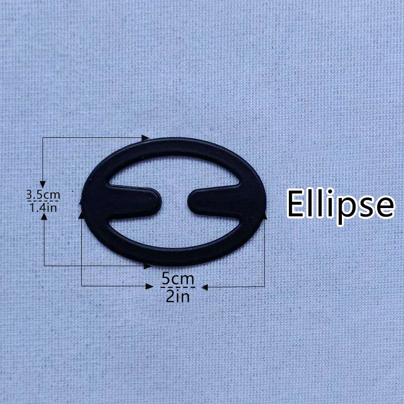 12/ pcs Elliptic shape Women Bra Strap Clips Fashion Wedding Party Invisible Bra Buckle Holders Underwear Non-slip Cross St