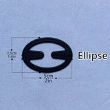 12/ pcs Elliptic shape Women Bra Strap Clips Fashion Wedding Party Invisible Bra Buckle Holders Underwear Non-slip Cross St