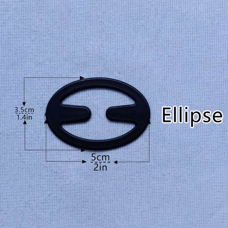 12/ pcs Elliptic shape Women Bra Strap Clips Fashion Wedding Party Invisible Bra Buckle Holders Underwear Non-slip Cross St