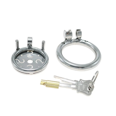 New Flat Plate Chastity Cage Sissy Stainless Steel Penis CB Lock  Abstinence Restraint Urethral Chastity Device BDSM Sex Toy 18+