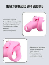 Silicone Chastity Cage BDSM Male Penis CB Lock Gay Pornographic Urethral Wearable Device Masturbator Sex Toys Sexy Accessories