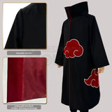 HOLOUN Uchiha Itachi Sasuke Anime Cosplay Costume Embroidery Hawk Team Cloak Pain Konan Sasori Halloween Christmas S-2XL