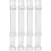 FallSweet 2/4/10/20PCS Adjustable Invisible Clear Bra Straps for Women  Transparent Elastic Shoulder Belt Lingerie Accessories