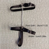 Chain Gothic Black Elastic Band Bandage Anklet Bracelet for Women Summer Barefoot Foot Belt for High Heel Sandals & Prom