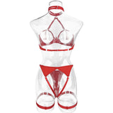 Ellolace Sensual Tassel Fetish Lingerie See Through Open Bra Bilizna Set Hot Sexy Intimate Naked Crotchless Panties Exotic Sets
