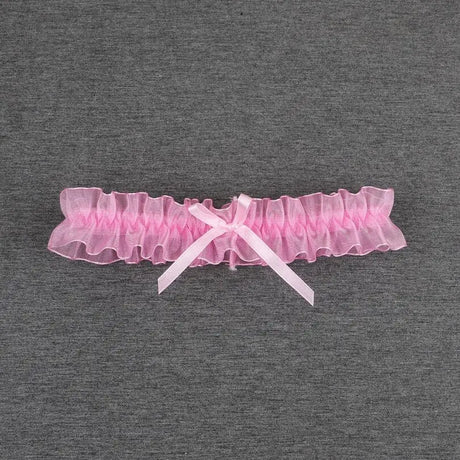 Women Bow Leg Ring Sexy Lingerie Lace Garter Belt Bowknot Leg Loop Wedding Garters Bridal Cosplay Fashion Stocking Thigh Ring