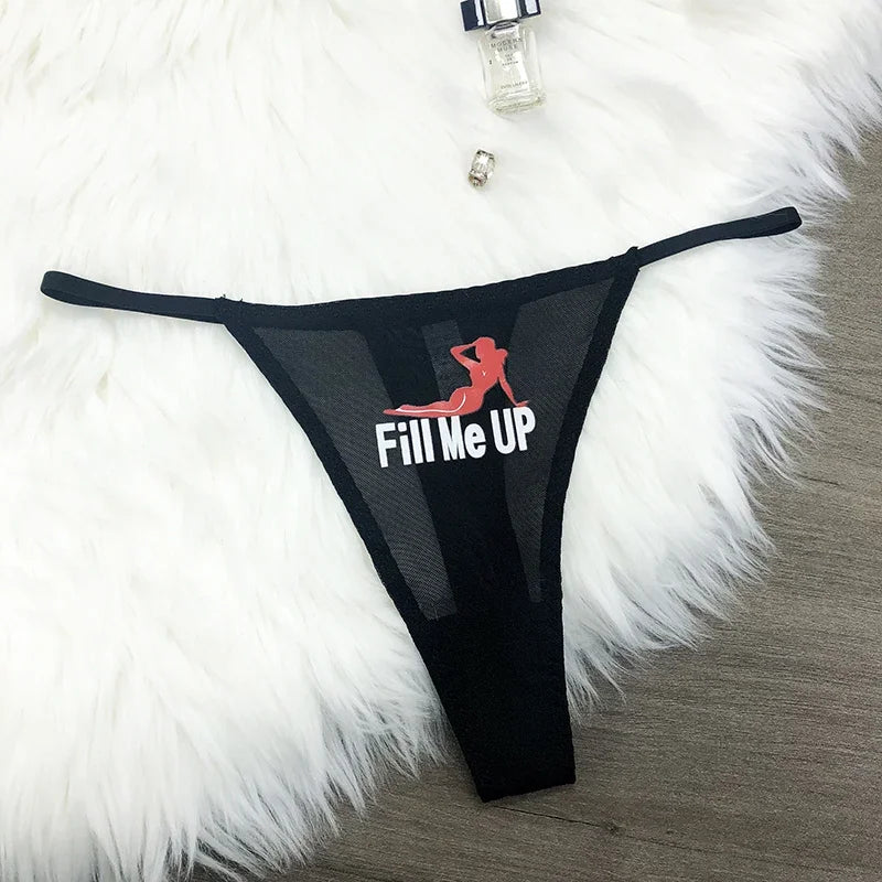 Custom Thongs Crystal Name Letter Women Sexy Underpants Erotic G-String Panties Personalized Underwear Girl Friend Hot wife Gift