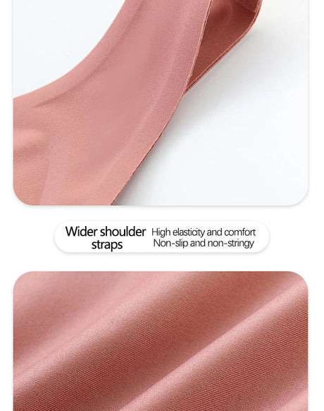 Multi-Color Solid Pattern Jelly Latex Girls' Bra Plus Size Adjustable Removable Steel Ring Everyday Spandex Marks Made