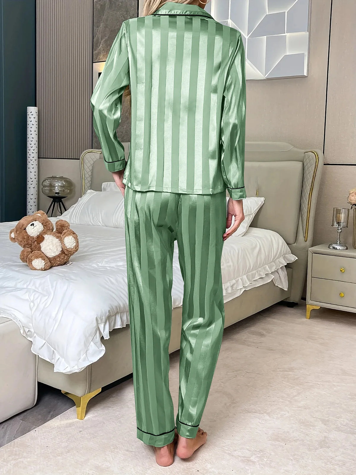 Luxury Women's Pajamas Set Nighty for Woman Pyjamas Pajama Woman Winter Long Sleeve Pajamas Sleepwear for Sleeping Sets Ladies