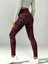Super Soft High Waisted Tie Dye Leggings for Women Yoga Running Gym No See Through Workout Athletic Tights Gym Fitness