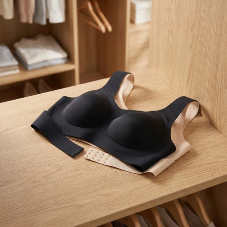 Posture Corrector Seamless Push Up Bra Cross Back Anti-sagging Front Closure Bra Lingerie Shockproof Gathered Wireless Bra Lady
