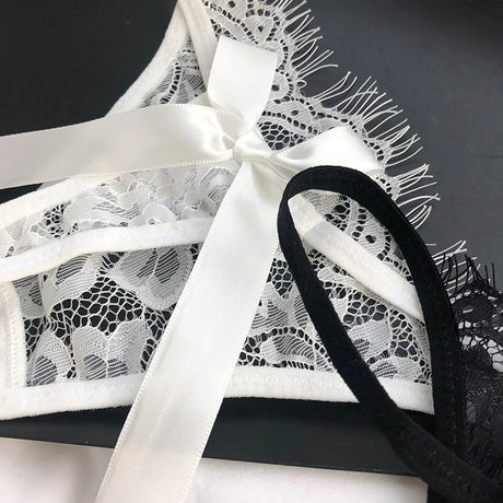 Lace Sexy Panties Thong Women Briefs Girls G String Hollow Out Transparent Underwear Female Thin Low Waist Lingerie Size S-XL