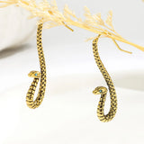 A Pair of Fashionable and Creative Personalized Snake-shaped Earrings, Exaggerated Zodiac Snake Earrings