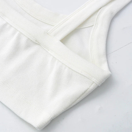 Knitted Cotton Women'S Tube Top Stretchy Ribbed Sleeveless Streetwear Slim White Crop Tops Sexy Summer Tops Cami Femme