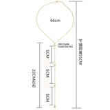 Simple Multilayer Rhinestone Back Chain Necklaces for Women Sexy Metal Shiny Crystal Bikini Waist Chain Body Chain Jewelry Gifts