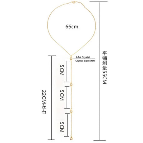 Simple Multilayer Rhinestone Back Chain Necklaces for Women Sexy Metal Shiny Crystal Bikini Waist Chain Body Chain Jewelry Gifts