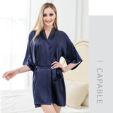 Personalized Name and Date Robe Bride Bridesmaid Bathrobe Birthday Party Gown Add Any Text Robes