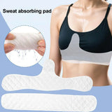 Women Bra Liners Washable Sweat Absorber Underboob Sweat Absorber Pads Non Woven Rectangle Insert Lining Sports Underwear Pads