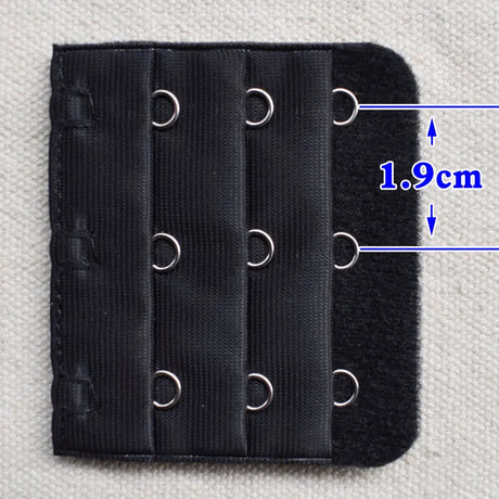 3-Row 3-Hook Bra Extender with Stainless Steel Hooks for Bras, Adjustable Extra Length Soft Velvet Back Closure (Multi Colors)