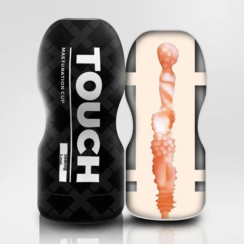 textureMale Masturbator Silicone Suction Cup with Realistic Vagina 3D Pussy Stroker Sleeve for Men Discreet Solo Playtime