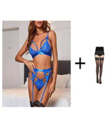 Hot Women Sexy Lingerie Set LaceTransparent Mesh Bra Thongs Underwire Lingerie Underwear Erotic Intimate Babydolls Underwear