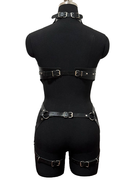 Sexy Body Harness Belt Set Tights Women Bdsm Leather Lingerie Fetish Clothing Underwear Harness Bondage Sex Toy Accessories