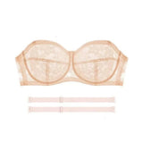 Mesh Thin Lace Transparent Bra Close-fitting Shockproof Seamless Invisible Bra Anti-sagging Lingerie Push Up Underwear Wedding