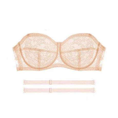 Mesh Thin Lace Transparent Bra Close-fitting Shockproof Seamless Invisible Bra Anti-sagging Lingerie Push Up Underwear Wedding