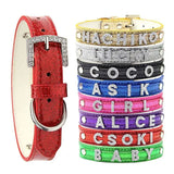 Shiny Glossy PU Leather Custom Name Letters Choker Collar Necklaces Men Women Personalized Cosplay Customized Chocker Jewelry