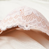 French Lace Half Cup Bra Women's Sexy Thin Top Thick Bottom Underwire Push Up Bra Comfortable Plus Size Bra Lingerie
