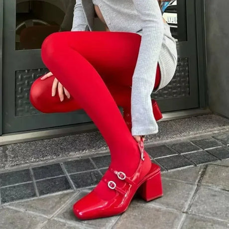 Vintage Red Velvet Tights Thin Summer Sheer Pantyhose Slimming Daily Wear Stretchy Comfortable