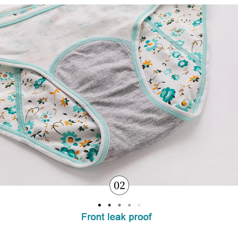 3pcs/Set Leak Proof Menstrual Panties Girls Period Underwear Sexy Pants Physiological Underwear New Product Waterproof Briefs
