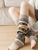 New fall and winter stocking stocking medium long calf socks leg warmers warm socks Christmas snow knit leg socks