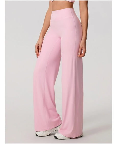 New Summer High Waist Wide-Leg Yoga Joggers Women's Autumn Casual Outdoor Sweatpants Female Straight Tracksuit Bottoms
