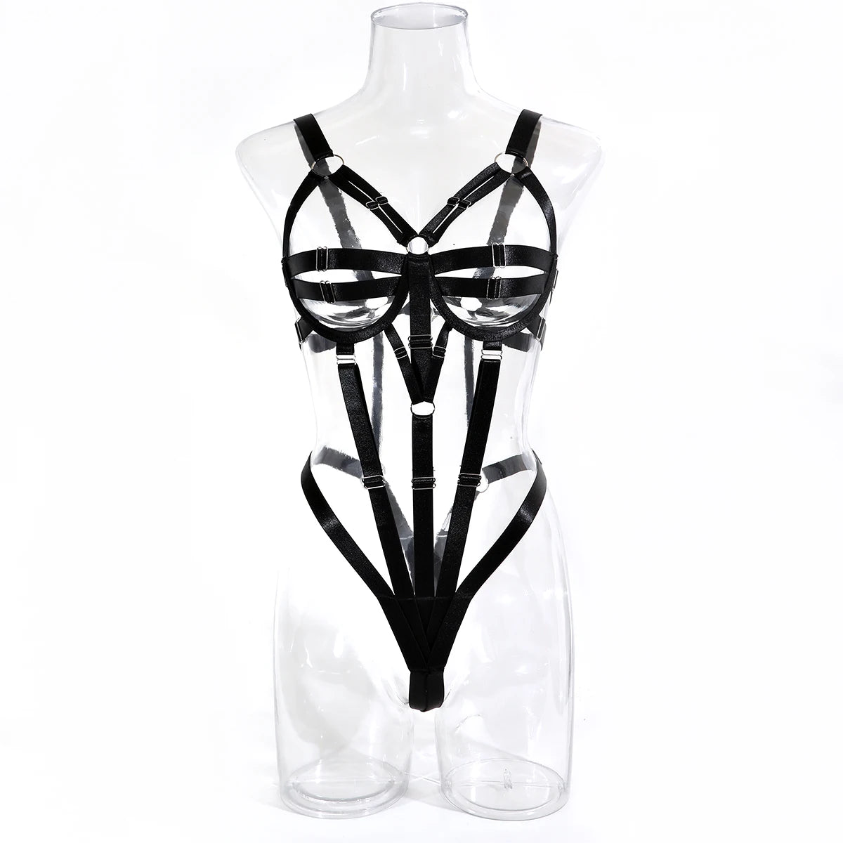 Sexy Hollow Out Bandage Body Harness Belt One Piece Bodysuit Women Erotic Sex Hot Bdsm Lingerie Open Crotch and Breasts