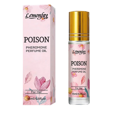 Lemonfay Pheromone Perfume Oil For Her | Alluring Feminine Scent | Long-Lasting Portable Roll-On Fragrance 15ml