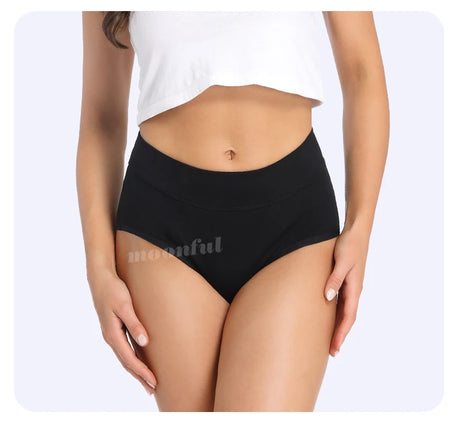 Menstrual Panties Woman Super Absorbent Menstrual Panties High Waist Bamboo Fiber Leakproof Menstruation Period Underwear Girl