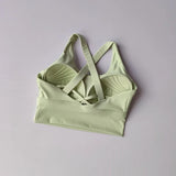 Women's Shock-Absorbing Yoga Sports Bra Summer Fitness Gathered Breasts Accessory Breathable Comfortable Yoga Sports Bra
