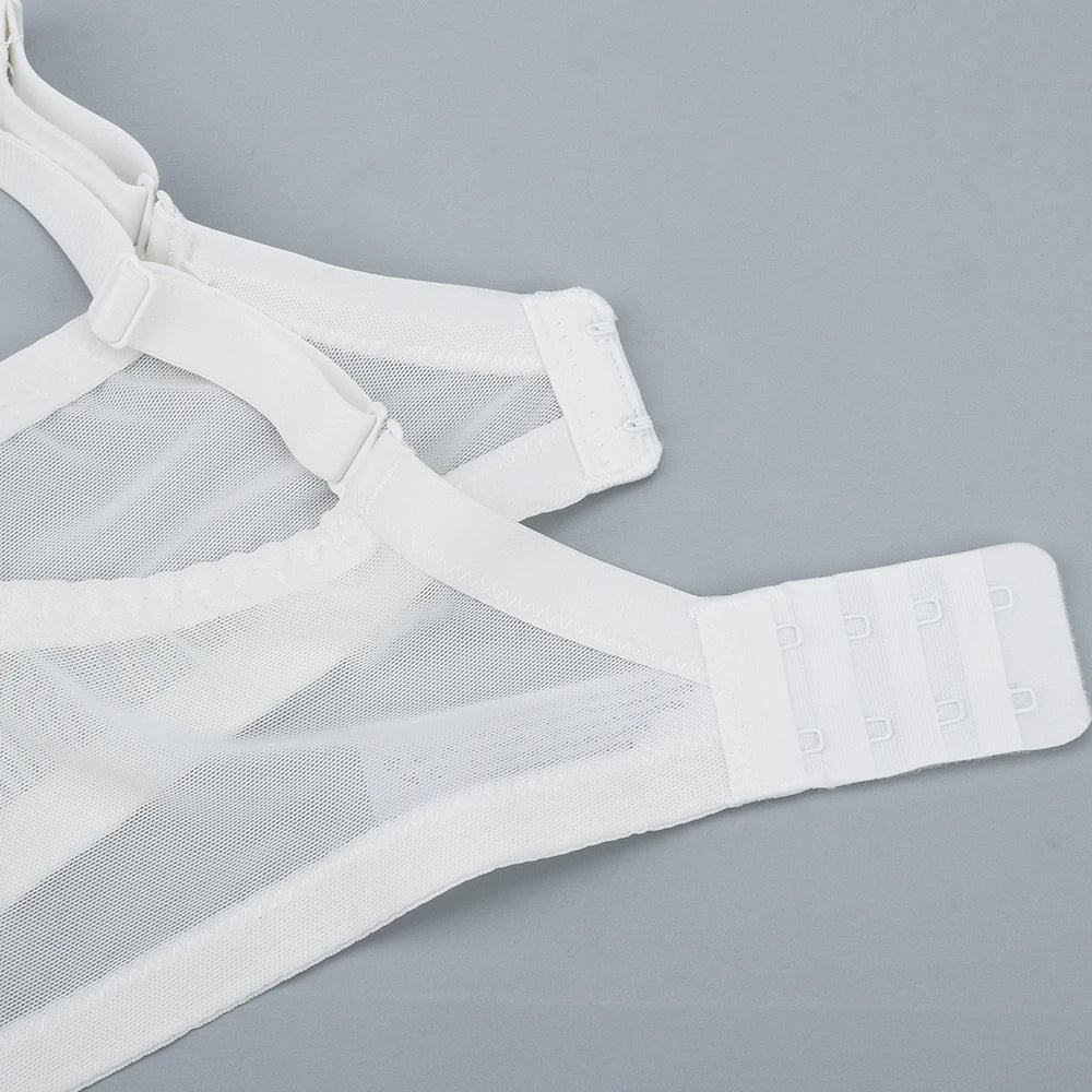 Sheroine Plus Size Women's Bra Full Coverage Ultra-thin Mesh Supportive Plunge T-Shirt Push Up Lift Everyday Lightly Lined Bras