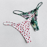 Cotton Leopard G String Flower Women Panties Sexy Briefs Thong Low Waist T-back Underwear Seamless Female Lingerie Size S-XXL