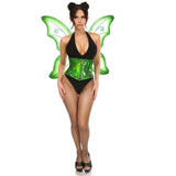Adult Classic Fairy Tinkerbell Womens Halloween Cosplay Costume Green Tinkerbell Dress Sexy Women's Eye Candy Dresses