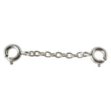 Solid 925 Sterling Silver Necklace Extenders, Durable Strong Removable Necklace Bracelet Anklet Extension for Jewelry Making