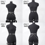 Harness PU Leather Adjustable Punk Thigh Garter Belt Accessory For Casual Dating Night Party Styling
