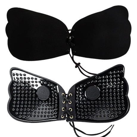 Women Sexy Invisible Strapless Adhesive Stick Bra Strapless Push Up Bras Backless Lingerie Seamless Silicone Bralette Underwear
