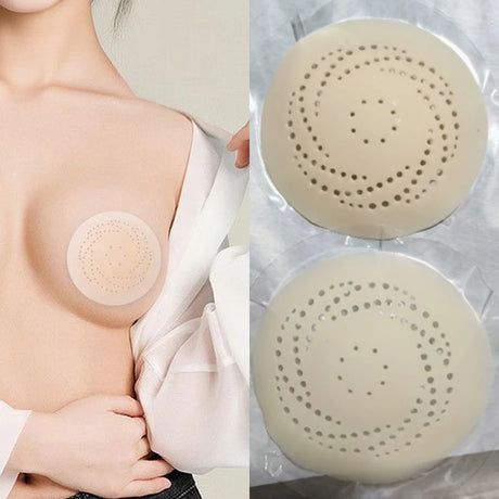Reusable Breathable Nipple Cover Anti Convex Point Silicone Chest Pad Invisible Seamless Sticky Bra Summer Ultra Thin Breast Pad